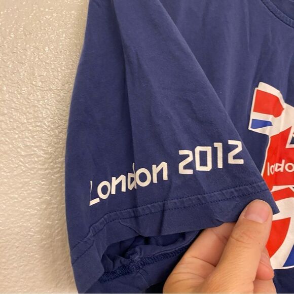 2012 LONDON Summer Games OLYMPICS official T-Shirt Navy Blue Unisex souvenir M - Picture 4 of 8